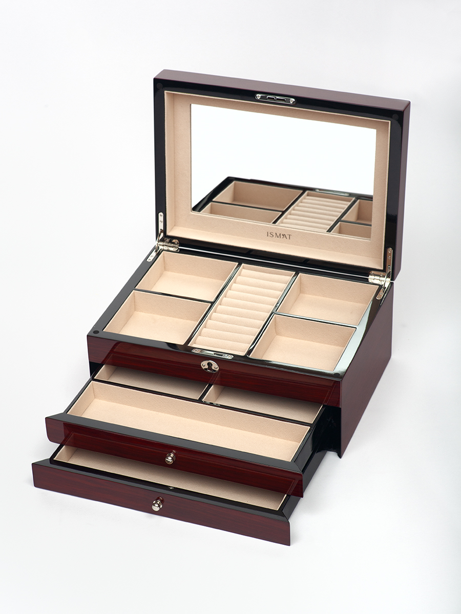 Шкатулка деревянная для украшений ISMAT PREMIUM